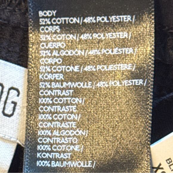 BDG Stella Boatneck Waffle knit Long Sleeve Tee Black - Picture 15 of 16